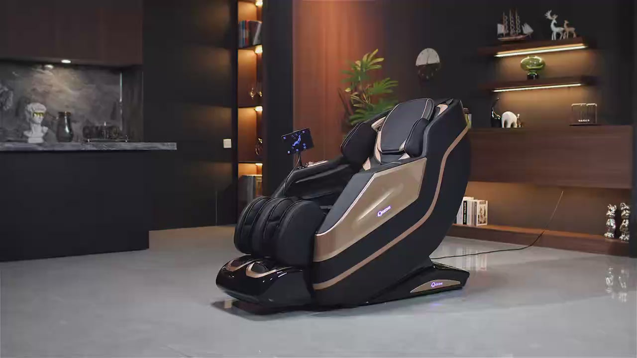 OZONE Royal Vintage Massage Chair OZ-7 (Gold-Black)