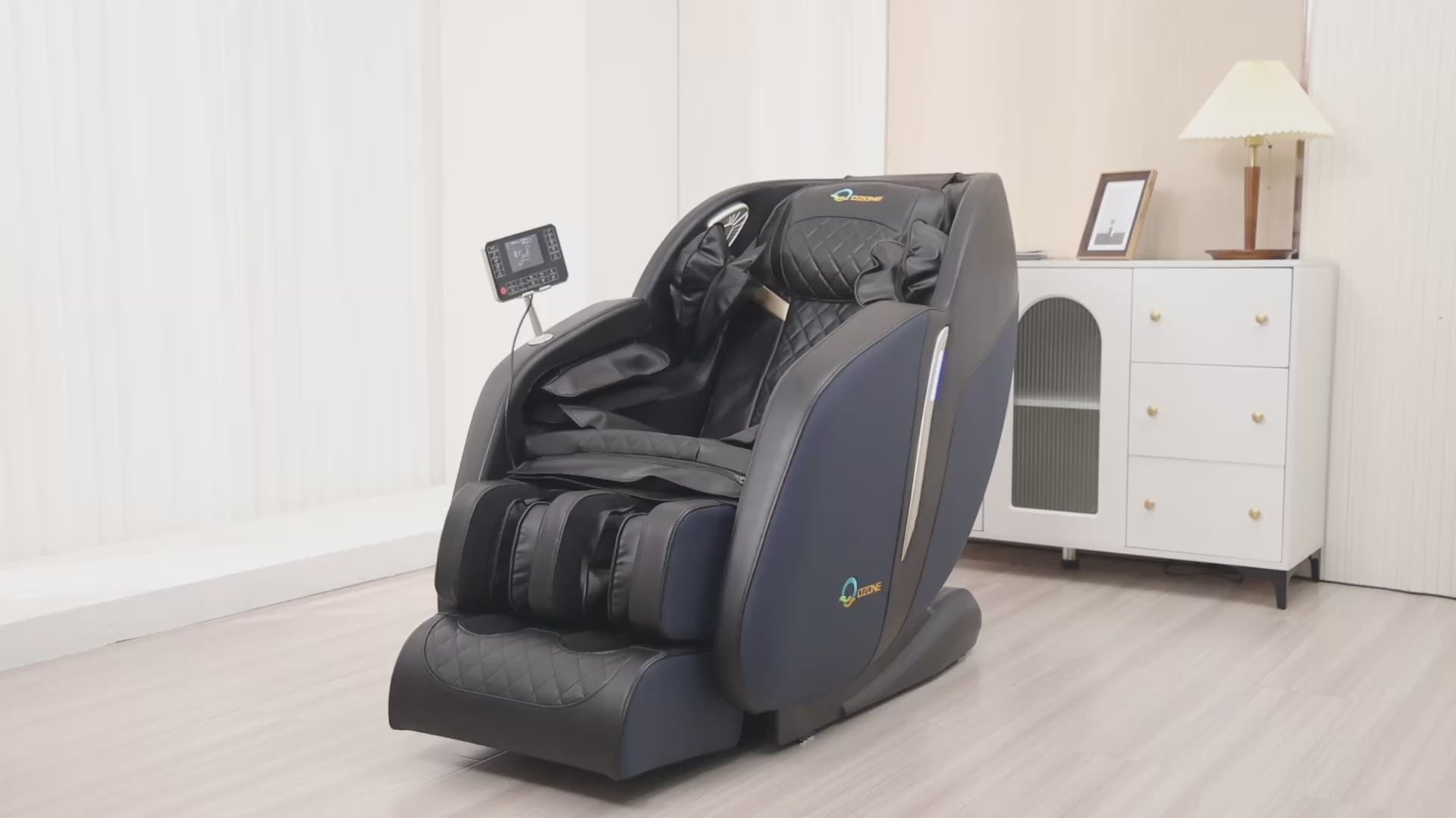 OZONE 4D Zeus Full Body Massage Chair OZ-6 (Black-Blue)