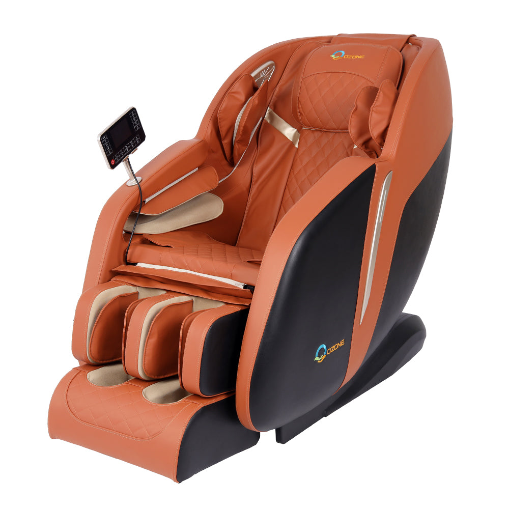 OZONE 4D Zeus Full Body Massage Chair OZ-6 (Brown-Orange)