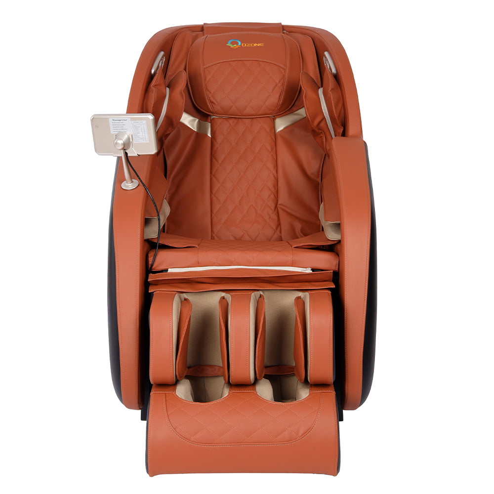OZONE 4D Zeus Full Body Massage Chair OZ-6 (Brown-Orange)