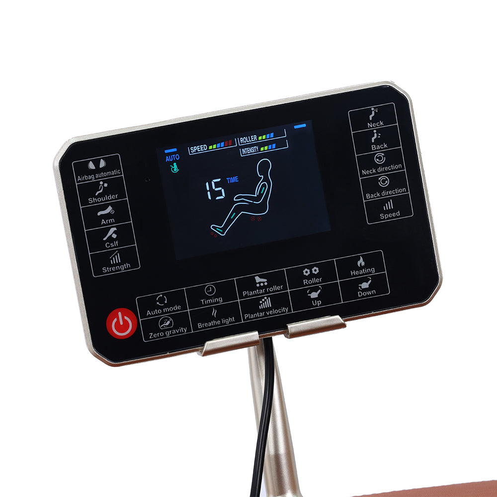 OZONE 4D Zeus Full Body Massage Chair OZ-6 (Brown-Orange)