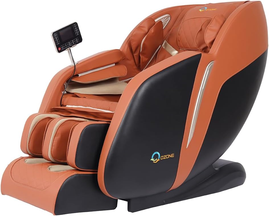 OZONE 4D Zeus Full Body Massage Chair OZ-6 (Brown-Orange)