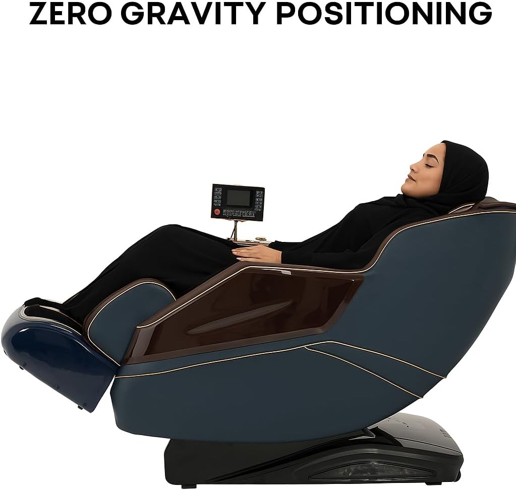 OZONE Royal Vintage Massage Chair (Brown-Blue)