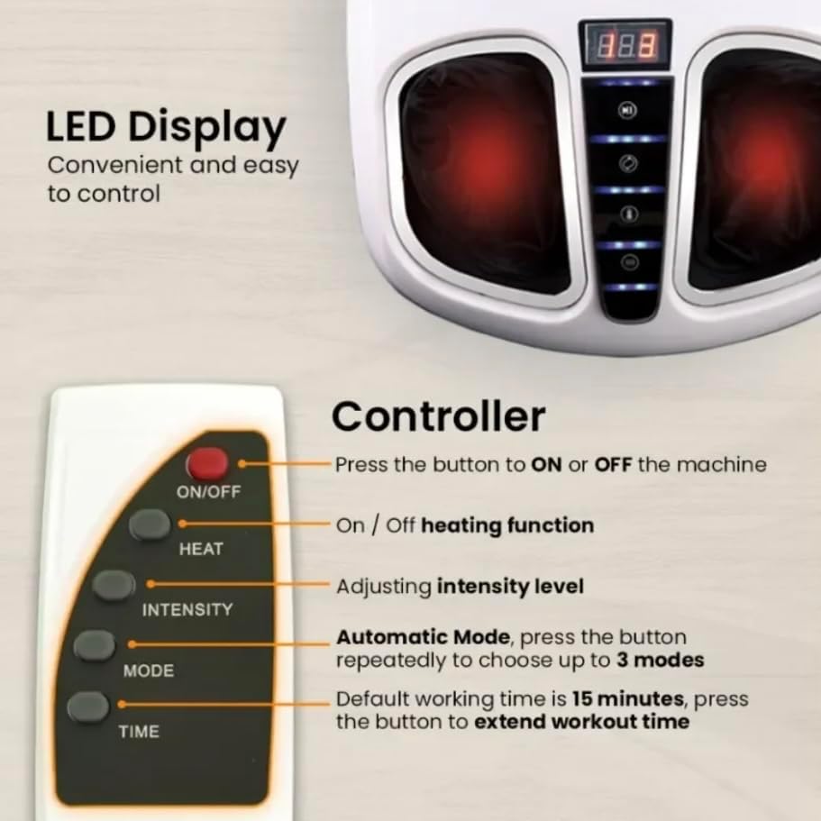 Ozone 3D Shiatsu Foot Massager (White)