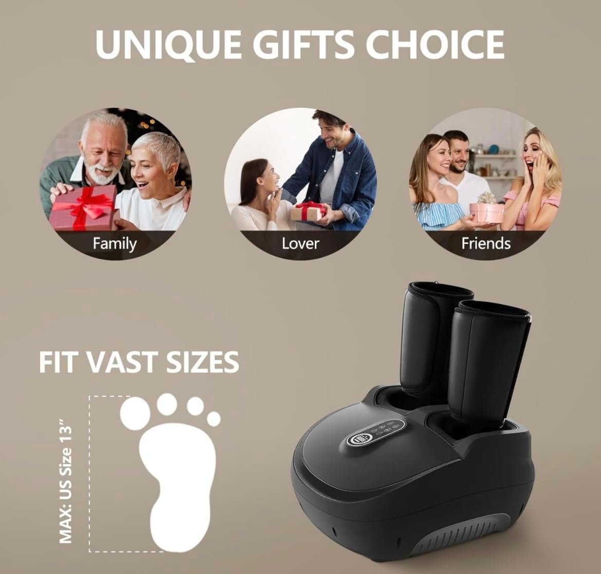 Ozone 2 in 1 Foot and Leg Massager (White)