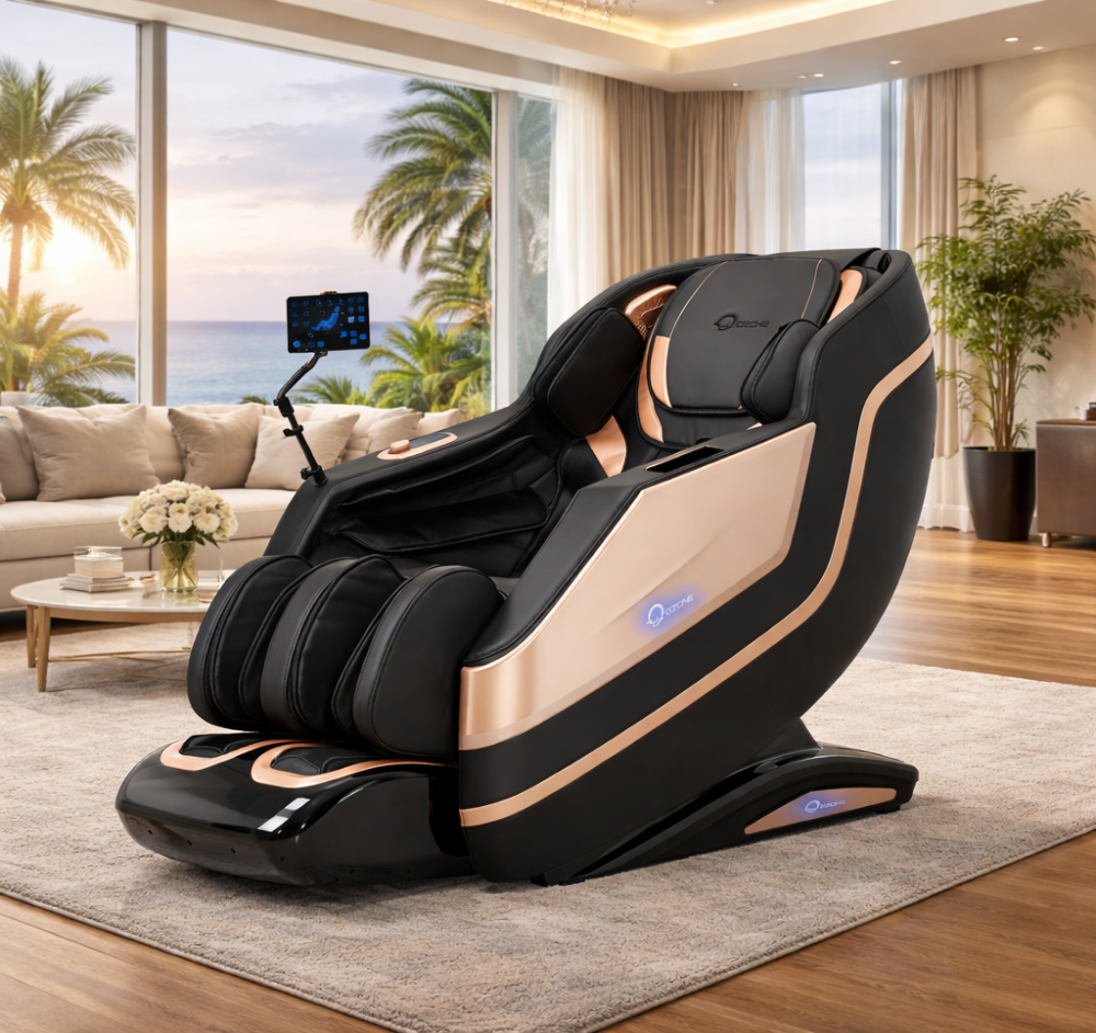 OZONE Royal Vintage Massage Chair (Gold-Black)