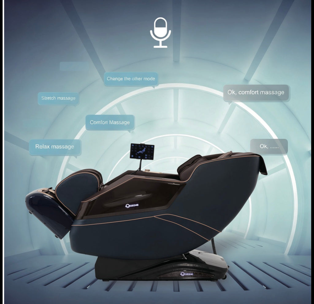 OZONE Royal Vintage Massage Chair (Gold-Black)