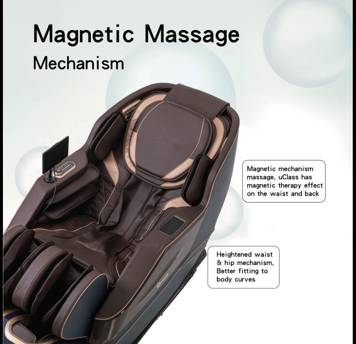 OZONE Royal Vintage Massage Chair (Gold-Black)