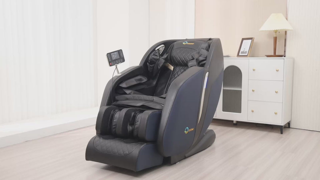 OZONE 4D Zeus Full Body Massage Chair OZ-6 (Black-Blue)